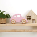 coche rosa de madera little dutch como regalo para bebes