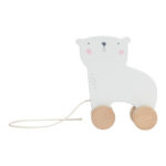 juguete oso polar para que tu hijo lo arrastre con la cuerda